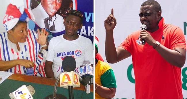 Some of Ghanaian entertainers endorsing a political party Some of Ghanaian entertainers endorsing a political party